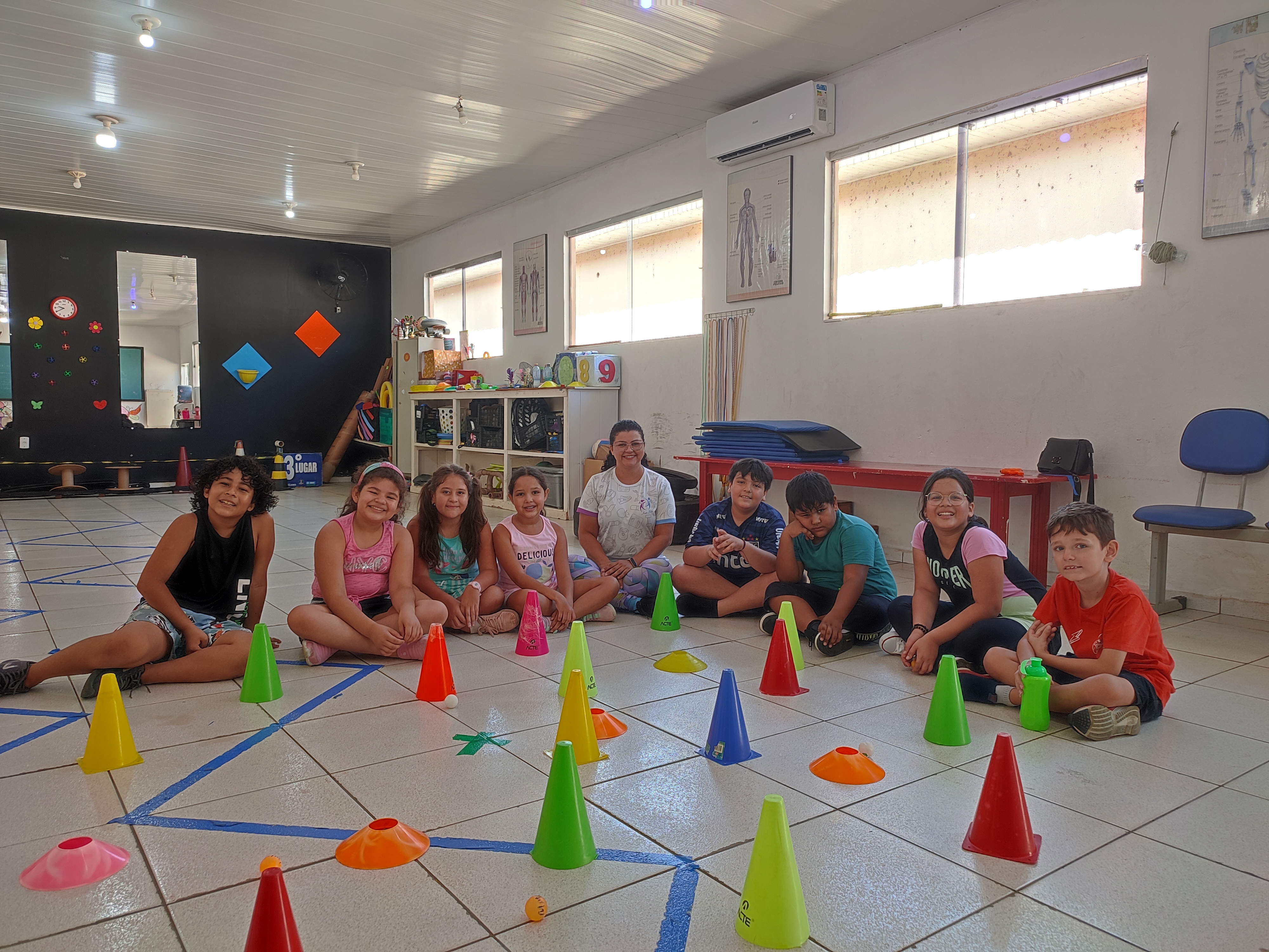 Circuito lúdico com crianças